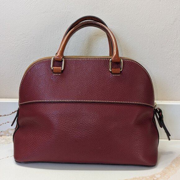 Dooney & Bourke burgundy dome crossbody bag. EUC! - Picture 5 of 5